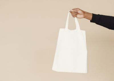 Tote Bag Central Pack blanc en coton